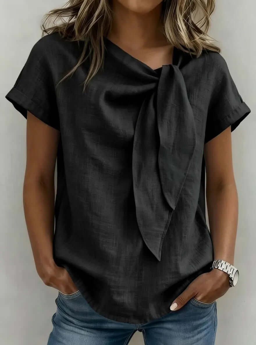Camiseta casual de manga corta de verano para mujer