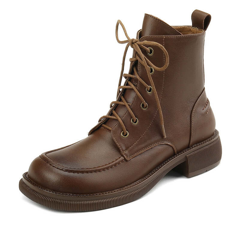 Botines de tacón bajo para mujer