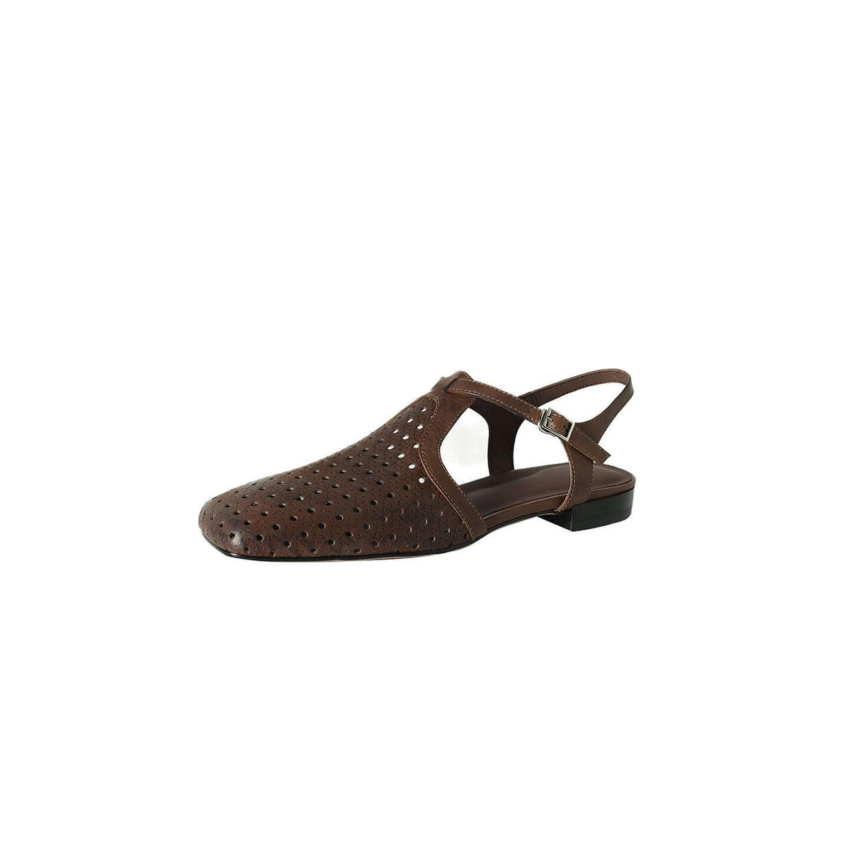 Sandalias de tacón T-strap para mujer