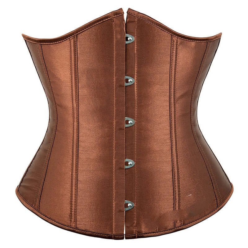 Smooth Short Five-button Satin Waist Cincher Corset