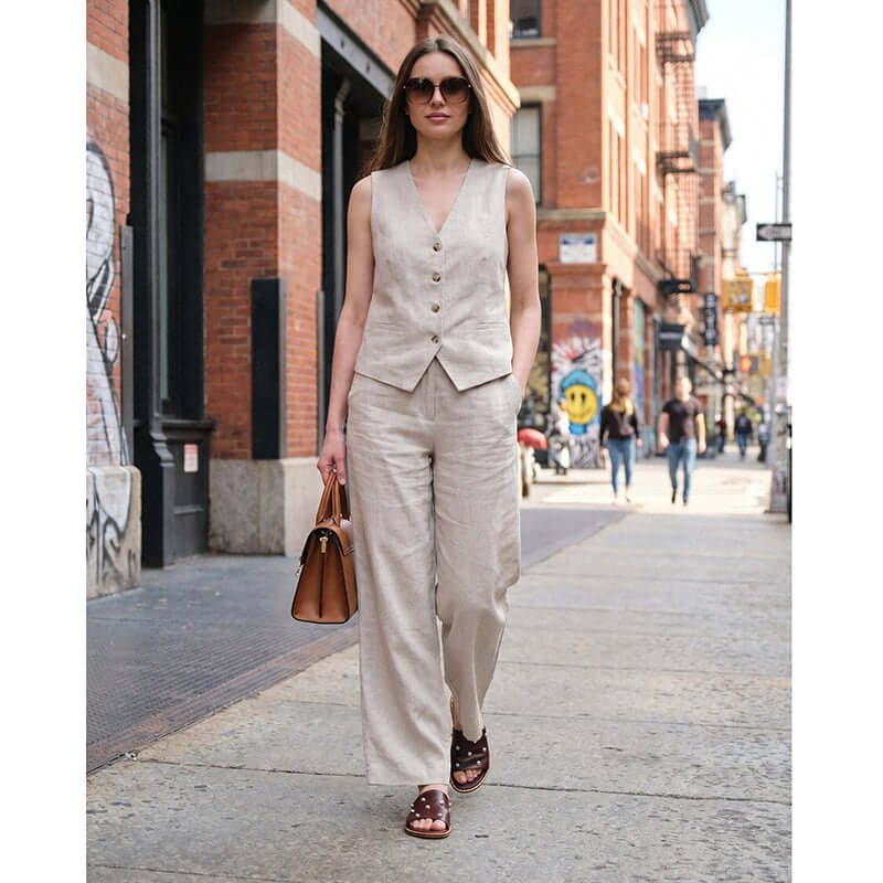 Sandalias de diapositiva con tachuelas para mujer