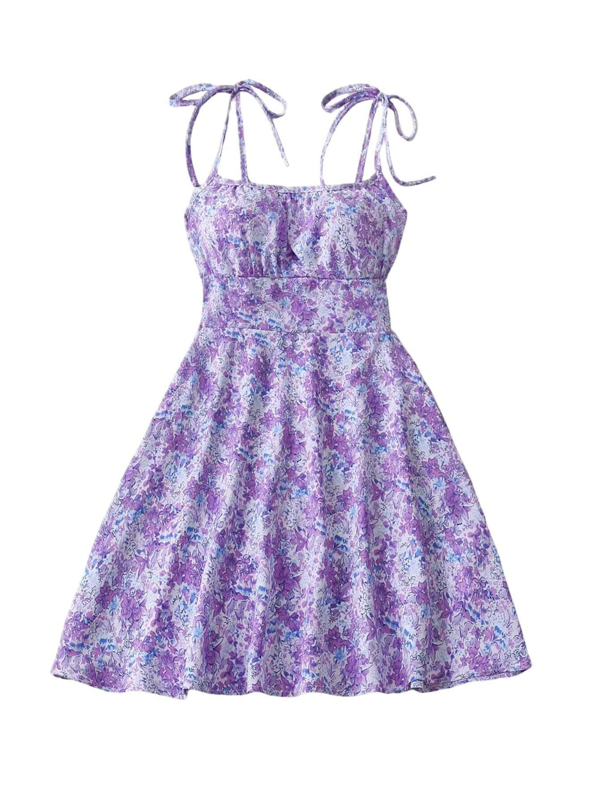 Ladies Summer Floral Print Dress Casual Clothing