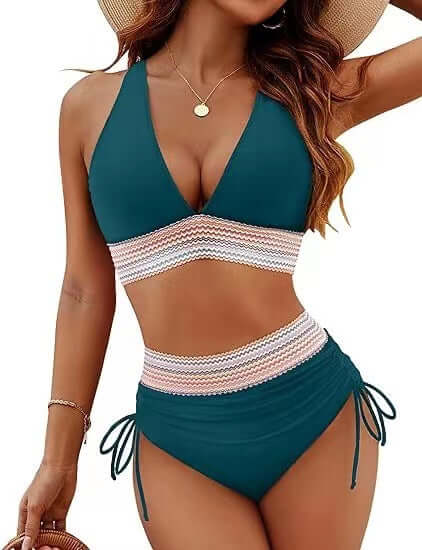 Women's Fashion High Waist Bikini Split Suit