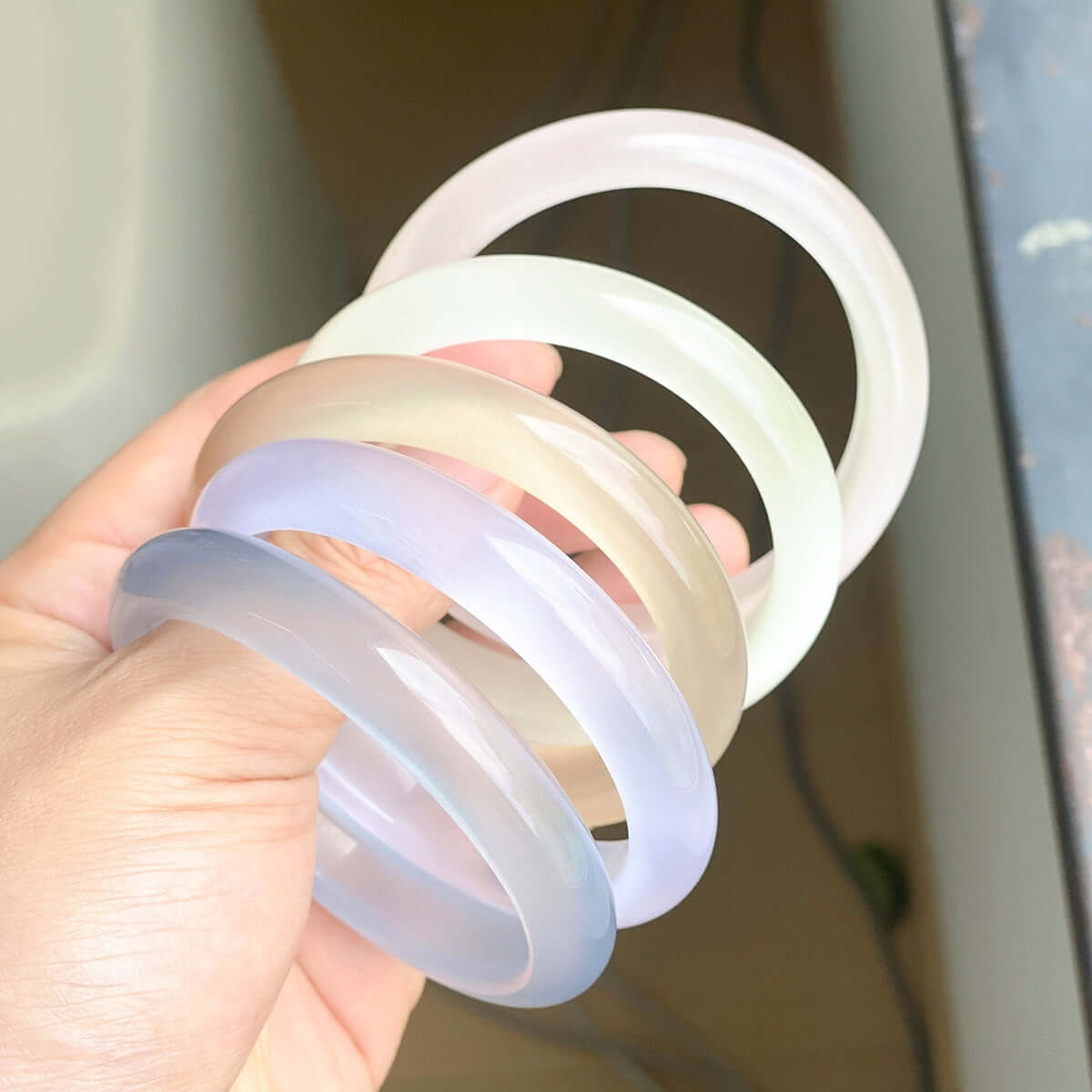 Pulsera ojo de gato, luz de luna blanca de alta calidad, efecto hielo