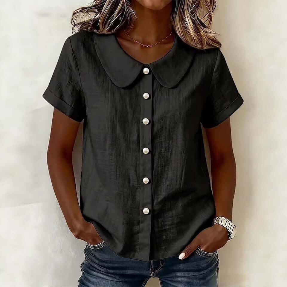 Women's Casual Loose Cotton-Linen Shirt