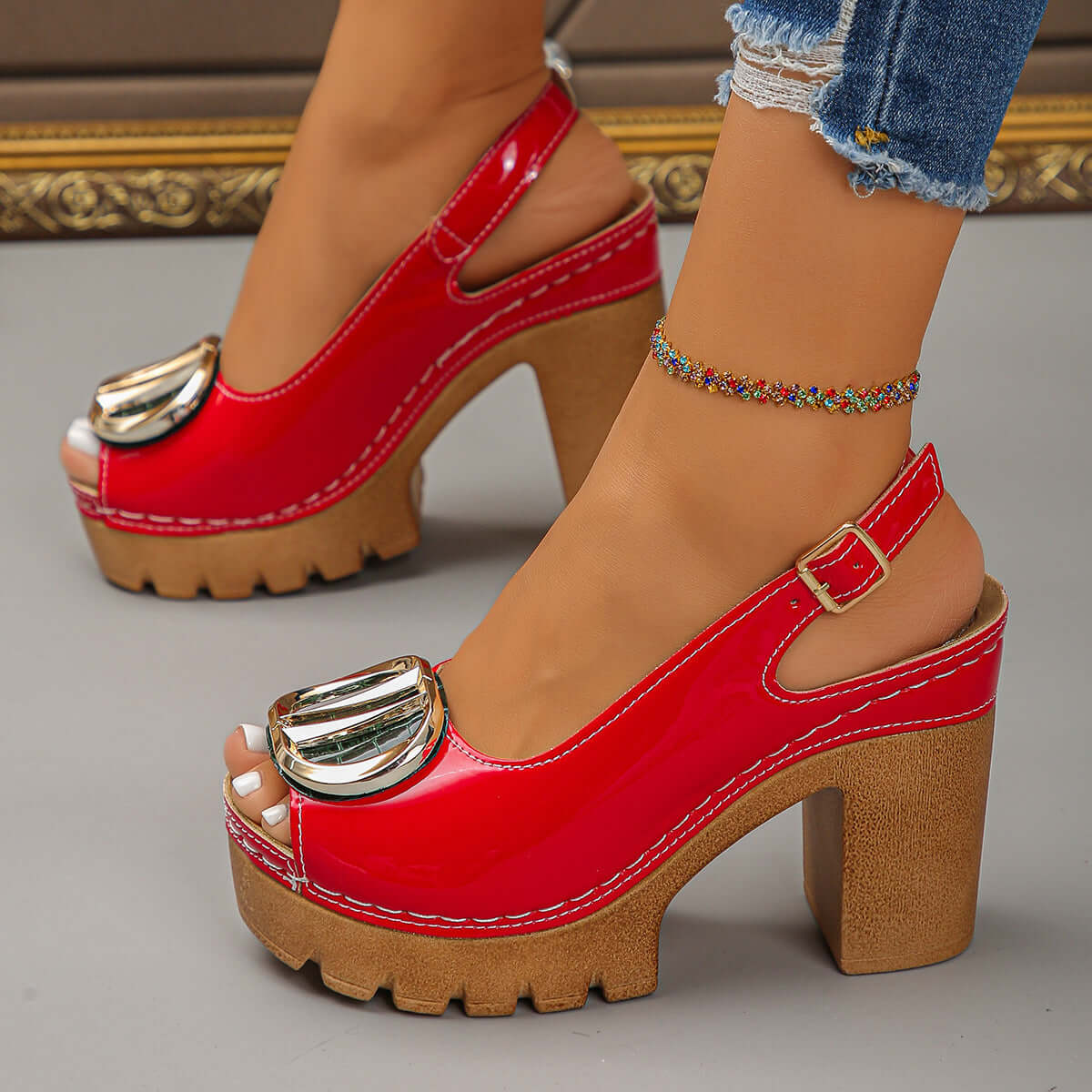 Sandalias de mujer con punta abierta — Calzado elegante y cómodo para clima cálido