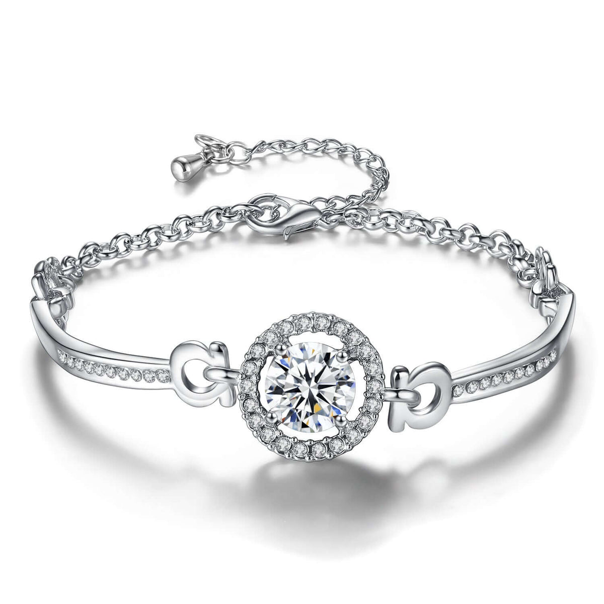 Pulsera de moda de circonitas para mujeres, estilo novias