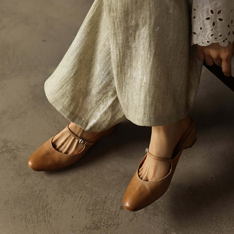 Ladies MaryJane open back shoes