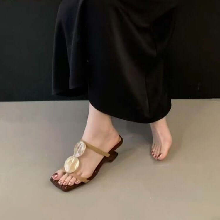 Women's Low heel elegance slide sandals