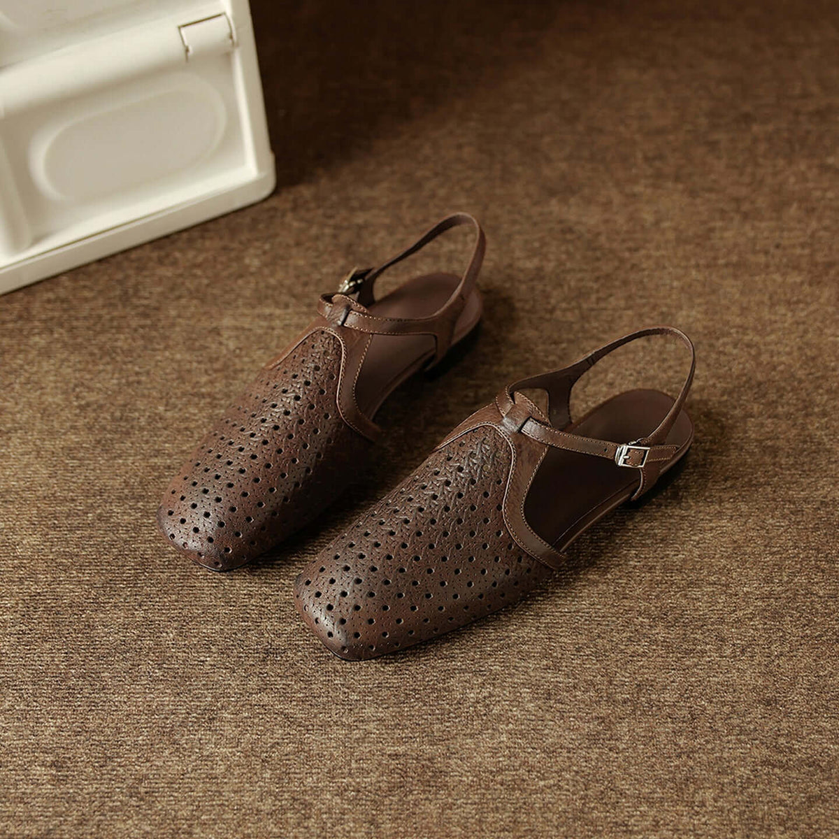 Sandalias de tacón T-strap para mujer