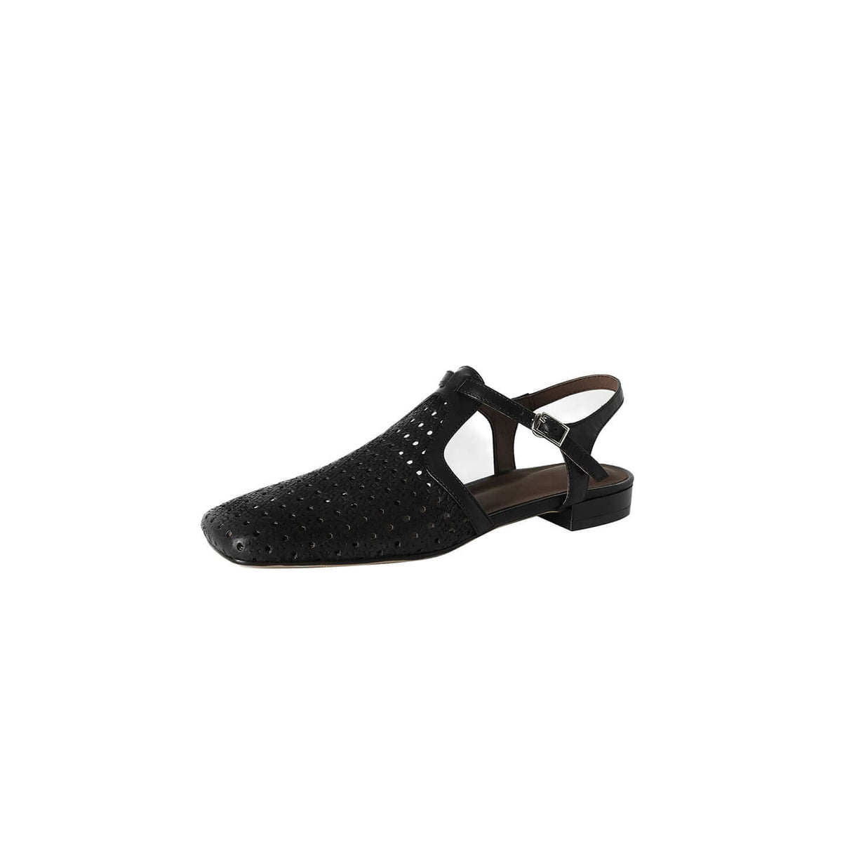 Sandalias de tacón T-strap para mujer