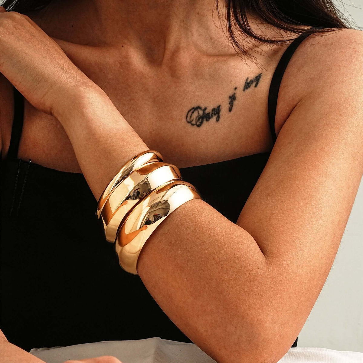 Fashionable Wide-band Multi-layer Bracelet