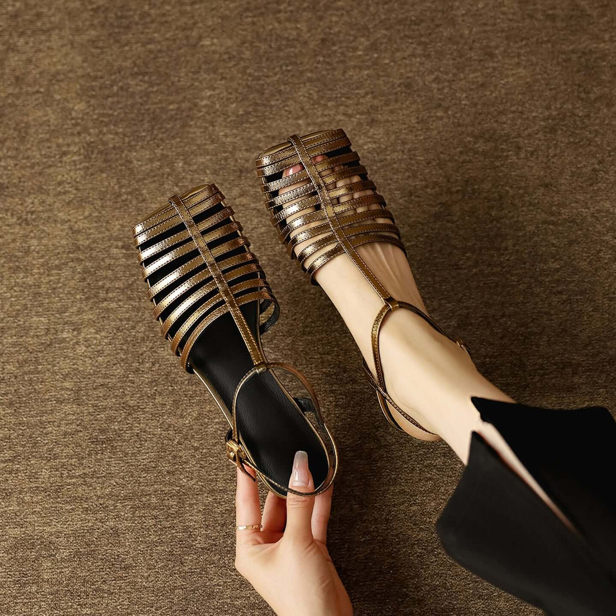 Women's T-Strap slingback sandals