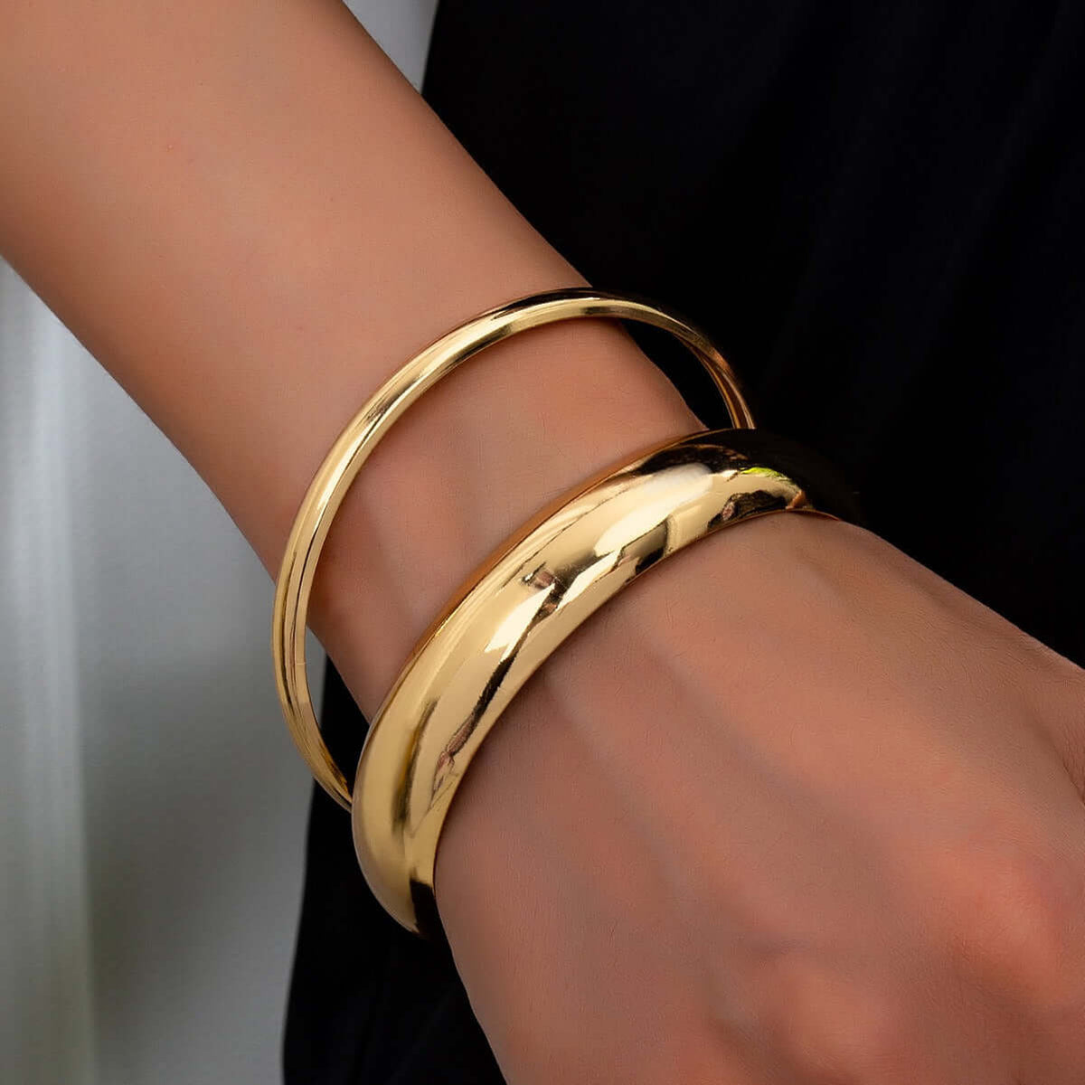 Pulsera de alto brillo tradicional exagerada