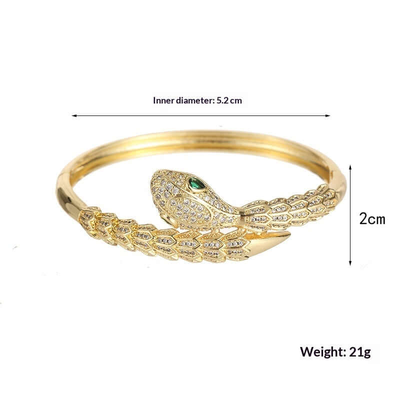 Pulsera estilo serpiente diseñada a medida