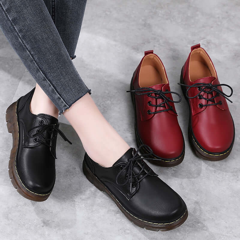 Women's British soft style shoes