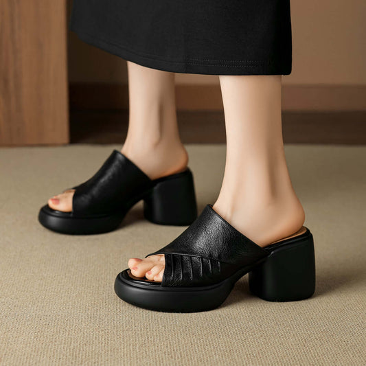 Ladies Soft leather open toe sandals