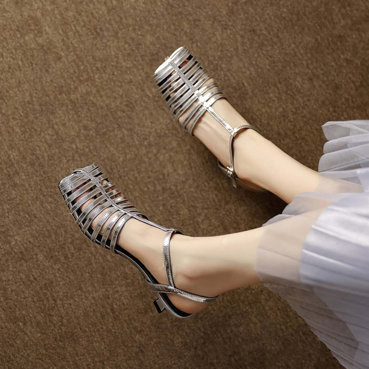 Women's T-Strap slingback sandals