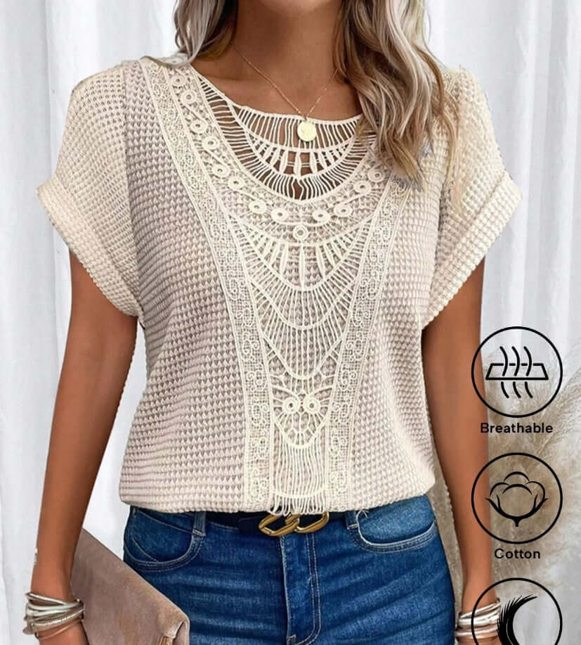 Diseño único, elegante y hermoso de camiseta de manga corta