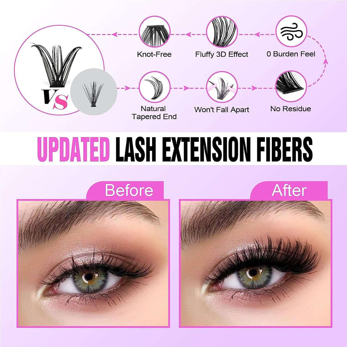 False Eyelashes 30D40D Eyelashes Mixed Suit