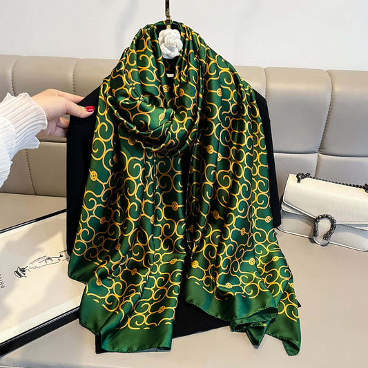 Women's Stylish and Versatile Green Shawl
