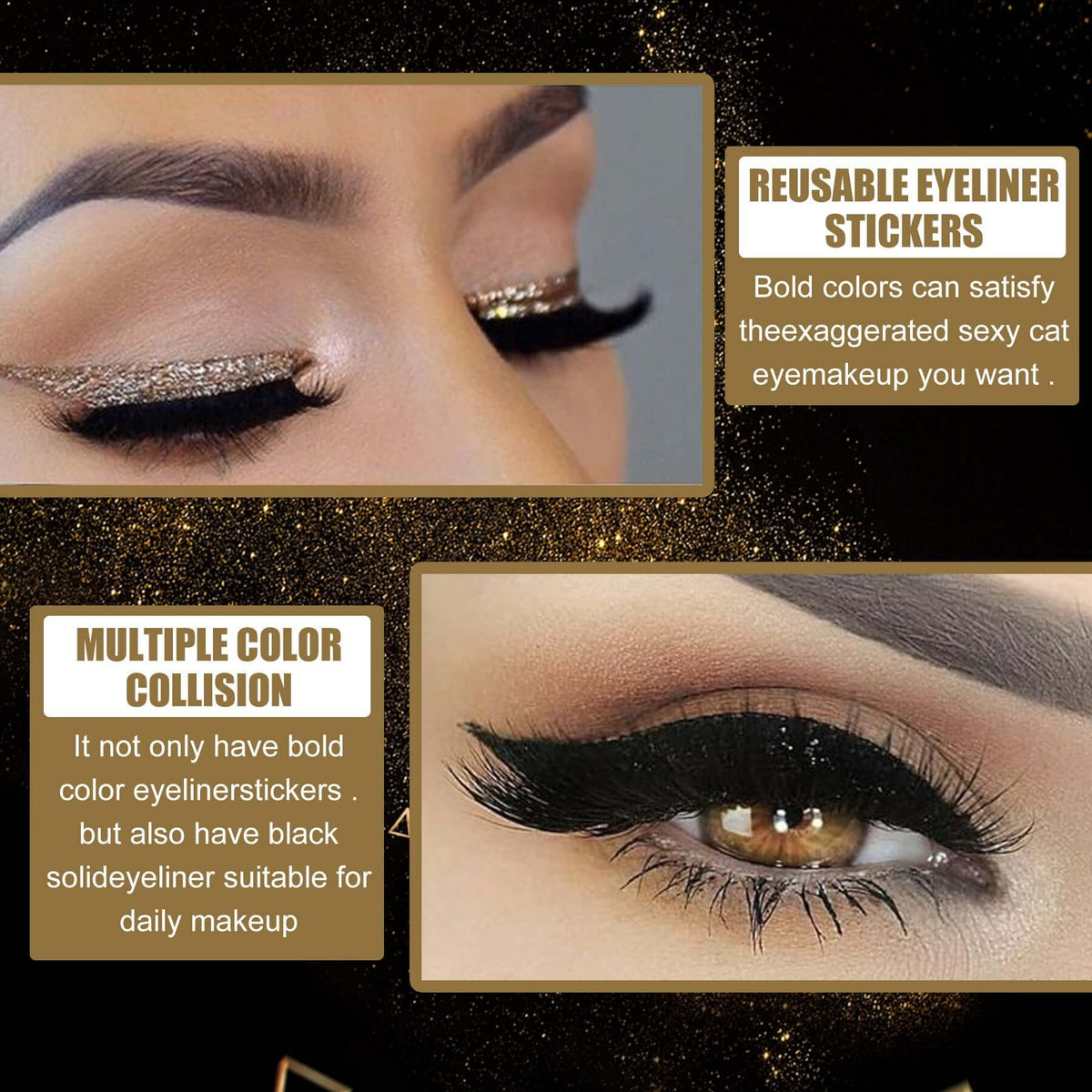 Eyeliner Glitter Stick- Makeup Stick Plus False Eyelash Stick