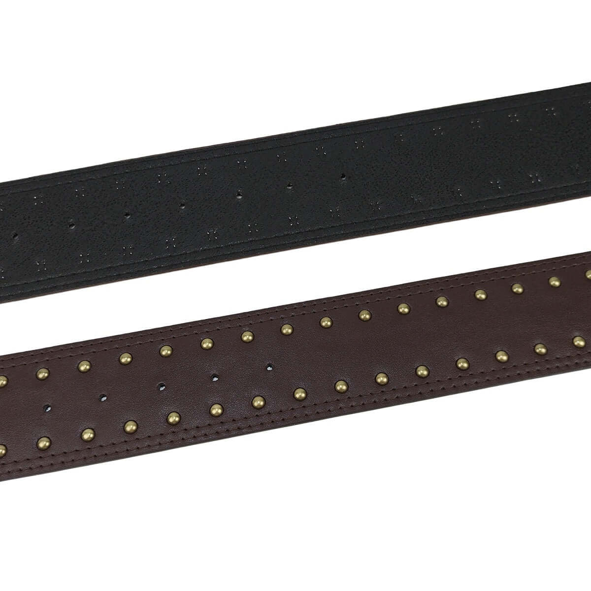 Women's Retro Punk Style Leather Belt with Rivet Decorations