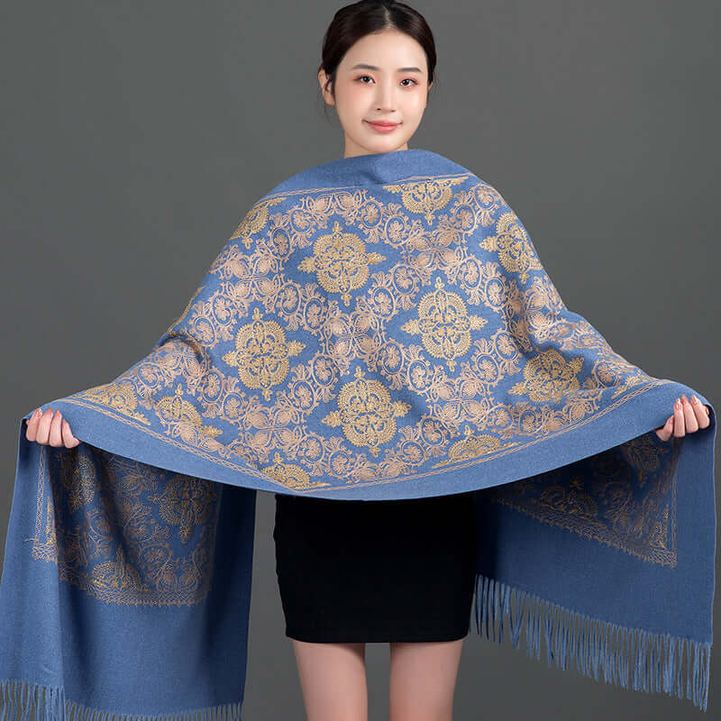 Women's Crown-Embroidered Versatile Scarf