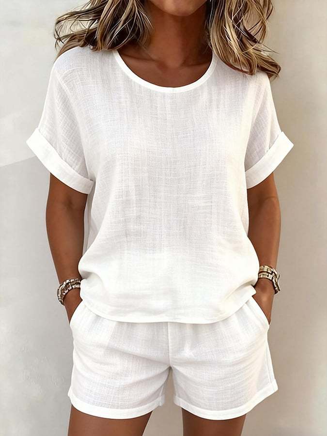 Conjunto casual de dos piezas para mujer