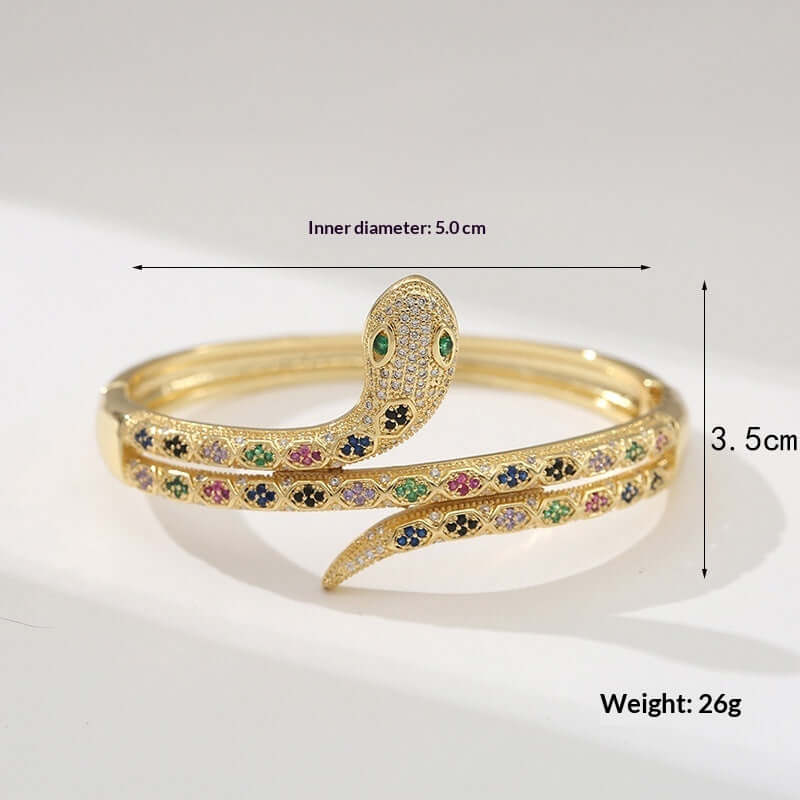 Pulsera estilo serpiente diseñada a medida