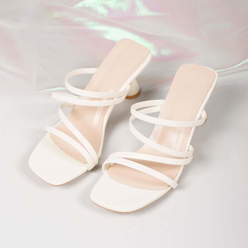 Sandalias de tacón de aguja para mujer de tallas grandes