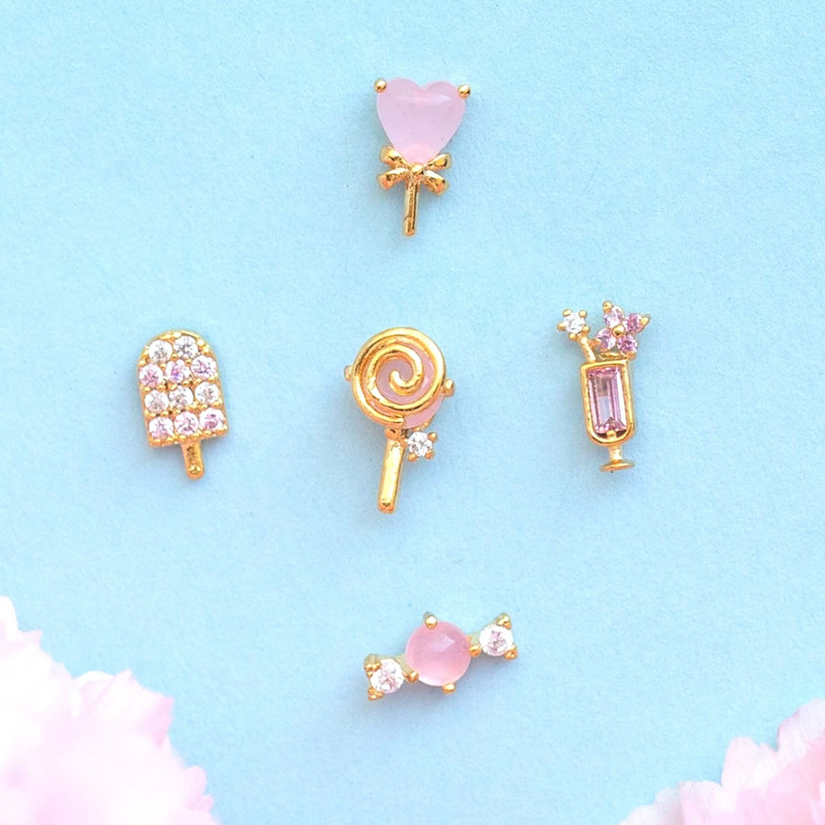 Summer Ice Cream Earrings Set