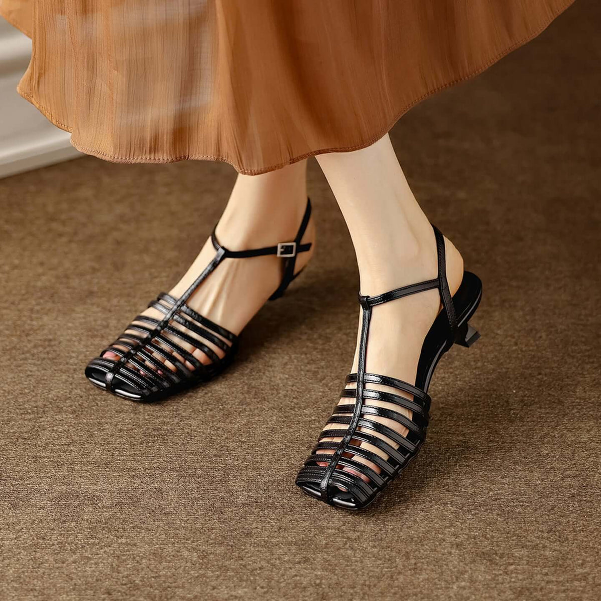 Women's T-Strap slingback sandals