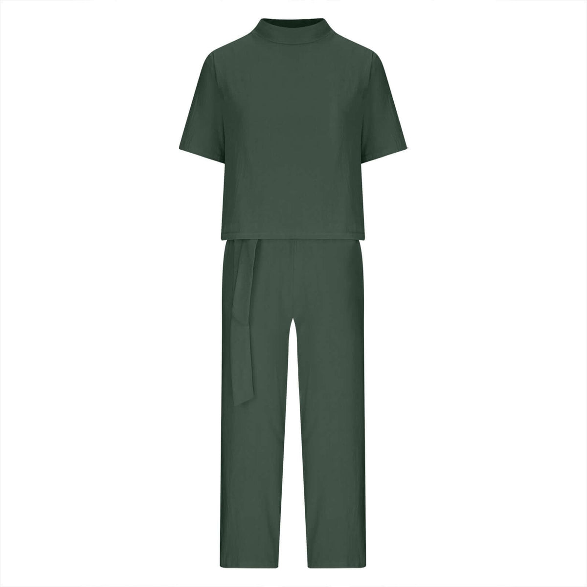 Women's Trendy Round- Neck Two-piece Set