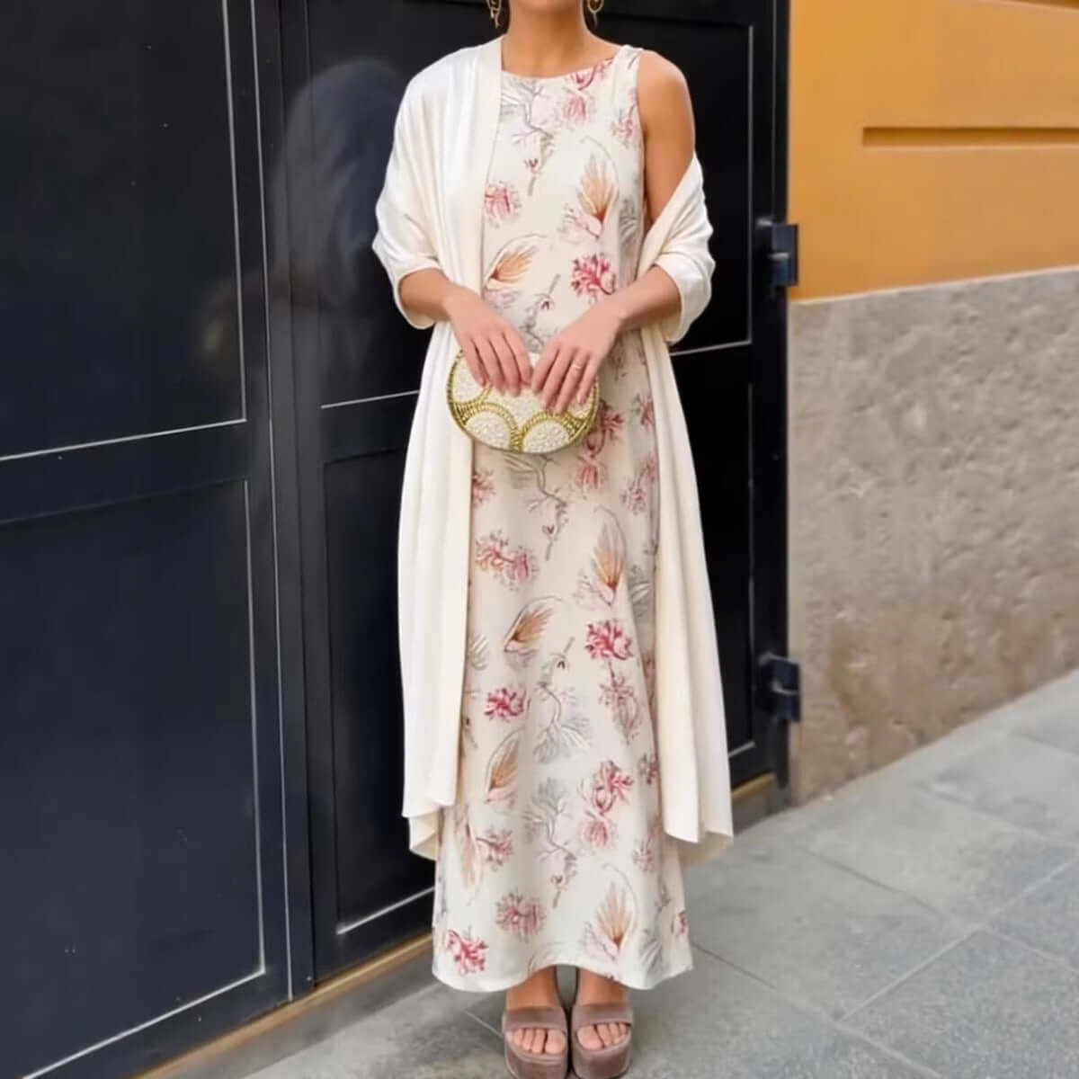 Women's Two-piece Set Short Sleeve Cardigan Dresses