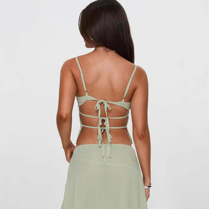 Camisola corta 3D bordada para mujer