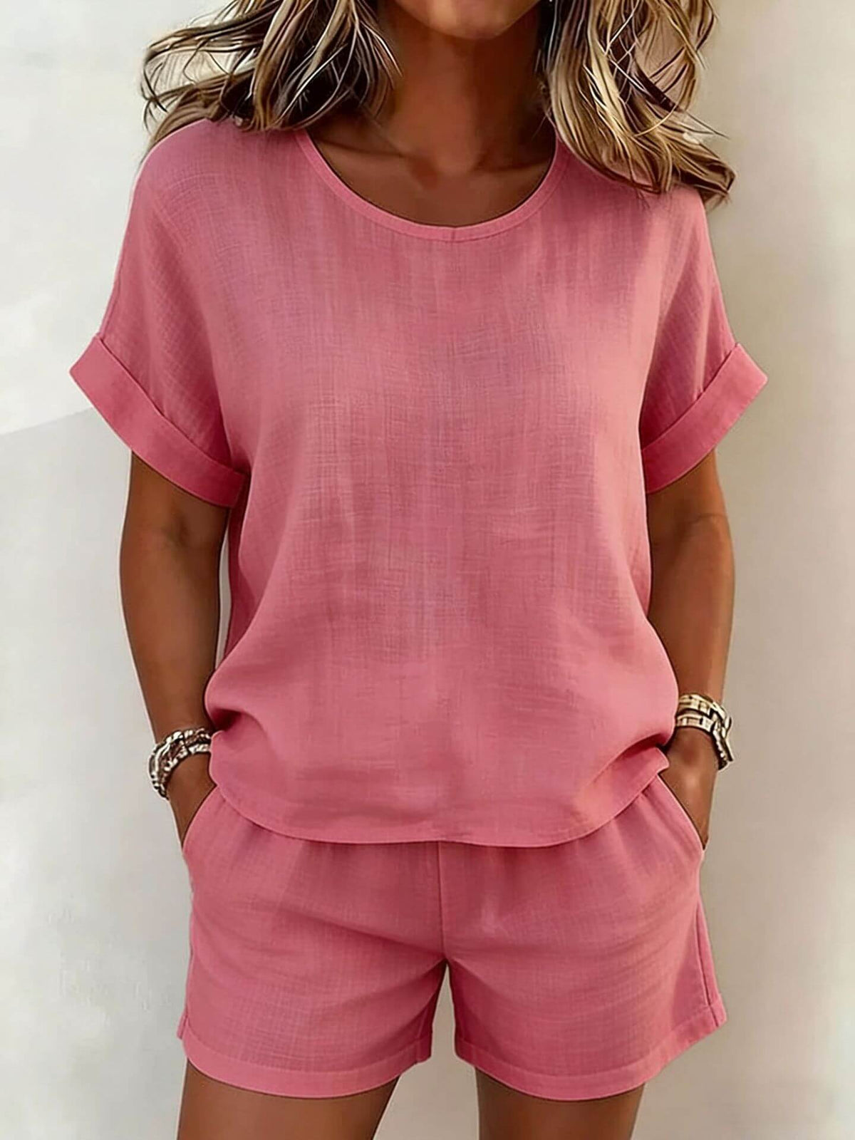 Conjunto casual de dos piezas para mujer
