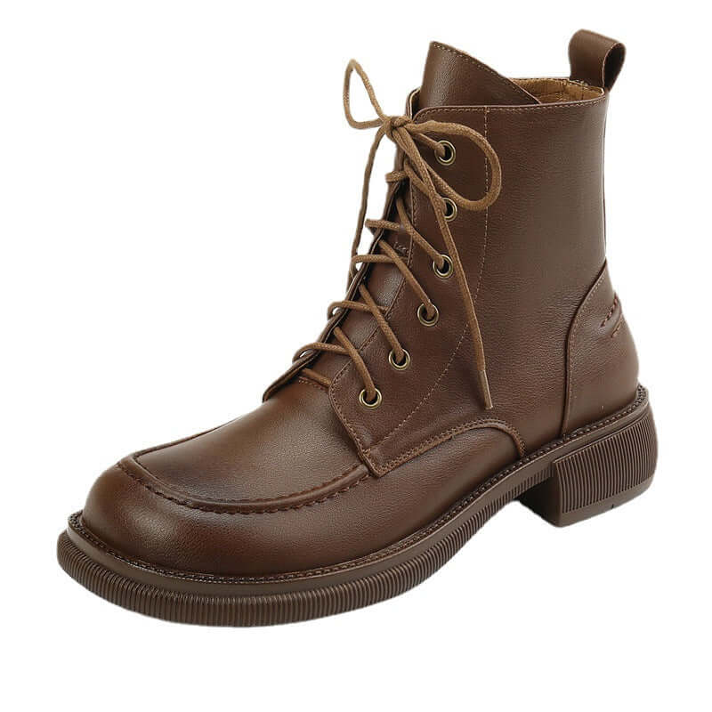 Botines de tacón bajo para mujer