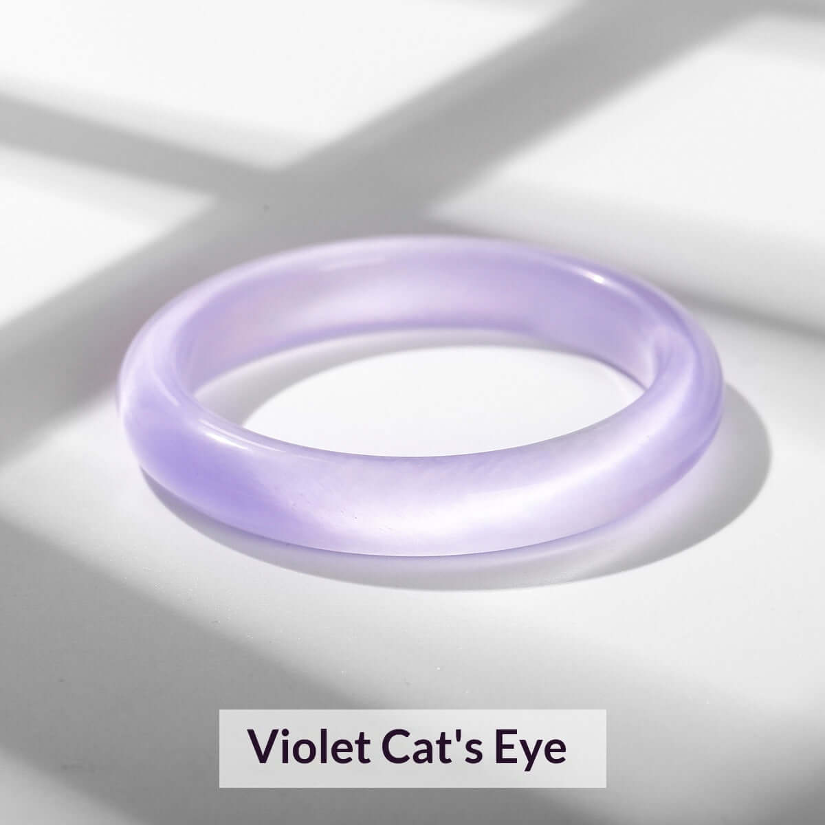 Pulsera ojo de gato, luz de luna blanca de alta calidad, efecto hielo