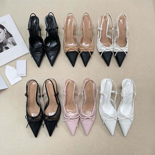 Women's Stiletto Heels with Bow