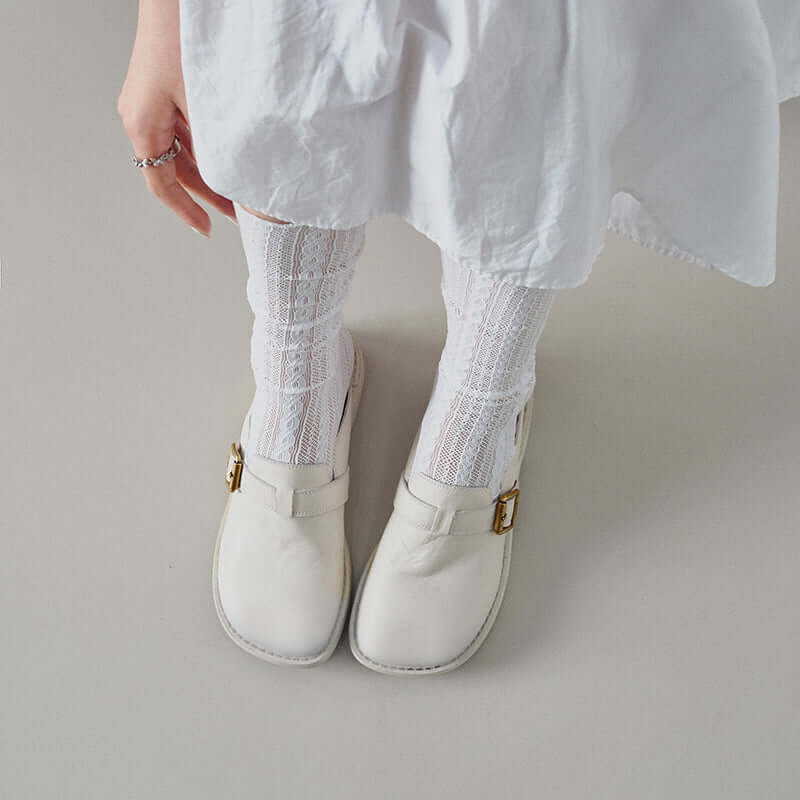 Ladies Block Heel Backless Shoes — Comfortable Stylish Everyday Footwear