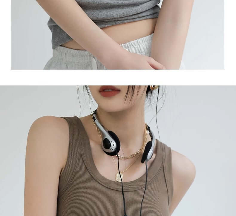 Women Threaded-strap Casual Vest