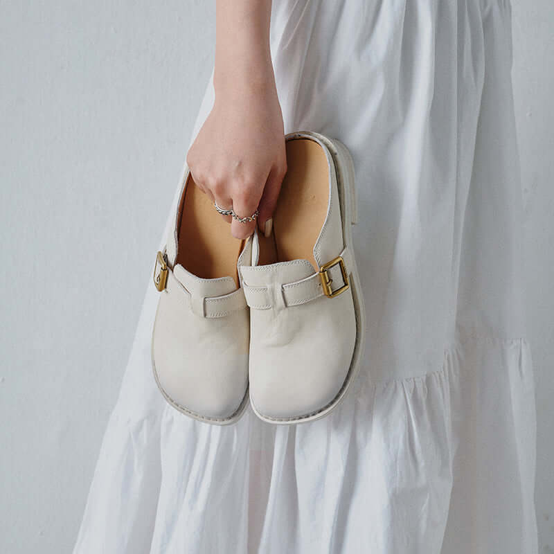 Ladies Block Heel Backless Shoes — Comfortable Stylish Everyday Footwear