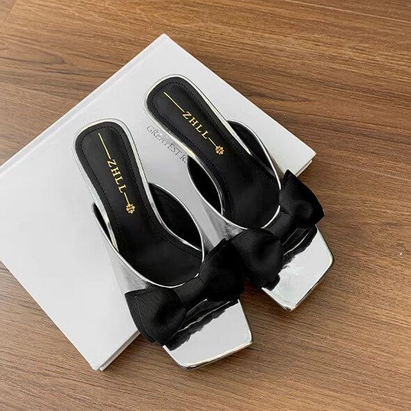 Women Butterfly bow slippers