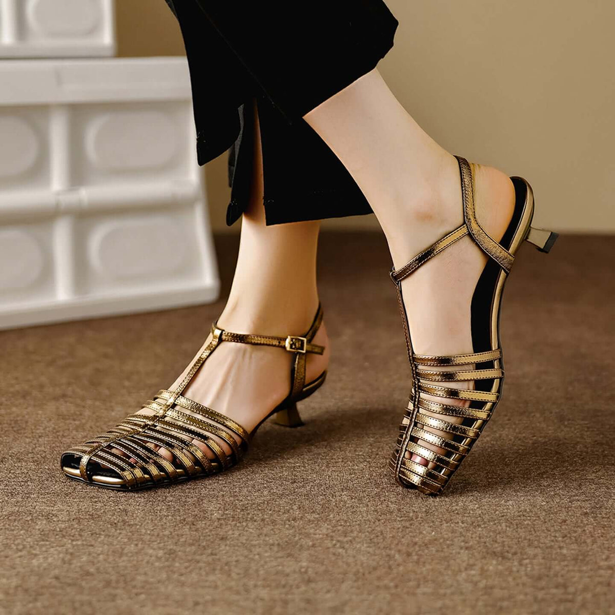 Women's T-Strap slingback sandals
