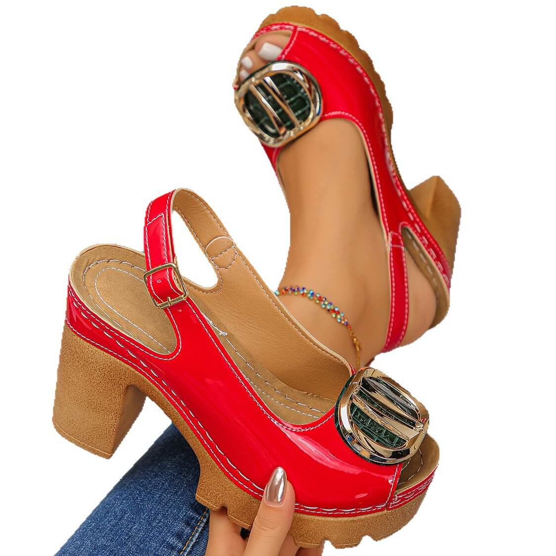 Sandalias de mujer con punta abierta — Calzado elegante y cómodo para clima cálido