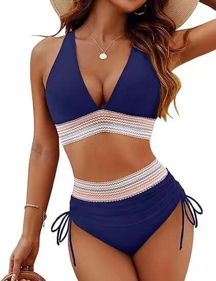 Women's Fashion High Waist Bikini Split Suit