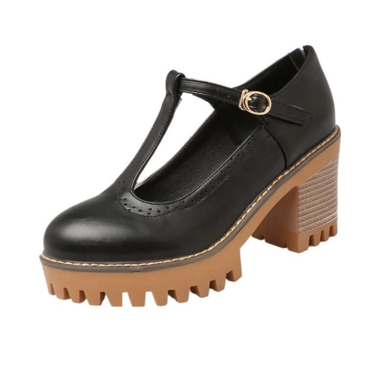 Women's Single Buckle Thick Sole Sandal — Comfortable Adjustable Style