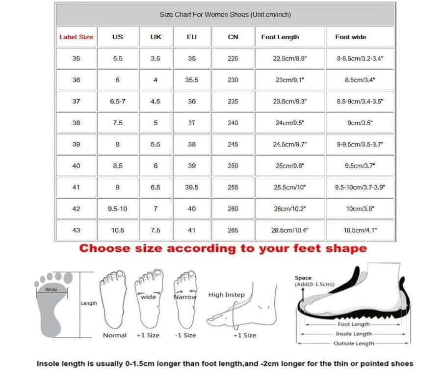 Flat Platform Wedge Casual Sneakers with thick sole