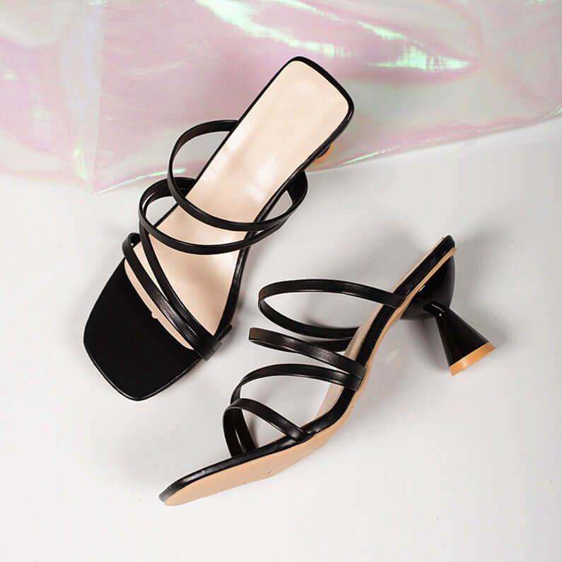 Sandalias de tacón de aguja para mujer de tallas grandes